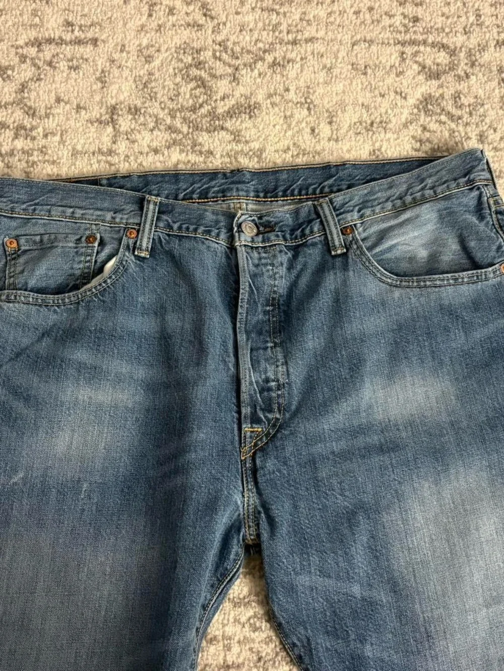 Mens Levi 501 Blue Jeans Size 38/32